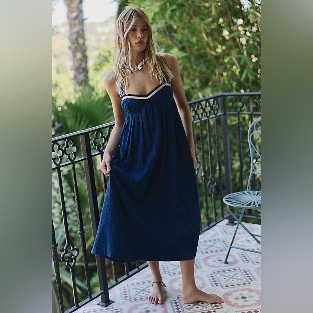 New free people Poppy Midi Dress size L